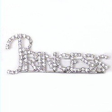 Rhinestone "BRIDE" Fashion Brooch